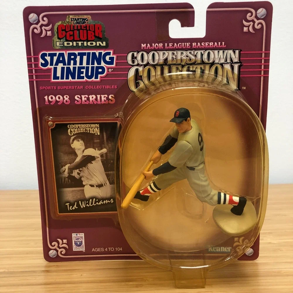 Kenner Starting Lineup Ted Williams Baseball Figure 1998 Red Sox Cooperstown NIB